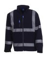 Softshell Jas High Visibility Yoko HVK09 Navy